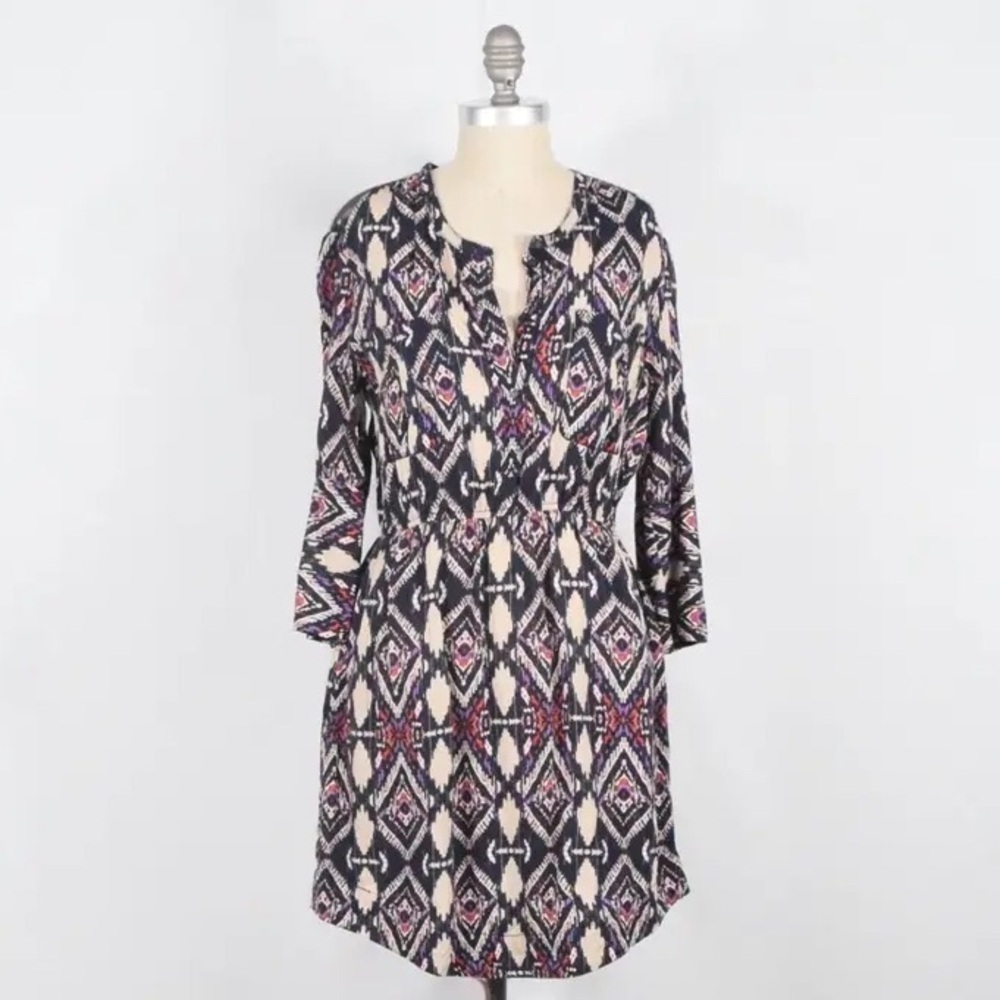 Holding Horses Mira Ikat Shirt Dress - Size 4 - Picture 2 of 4